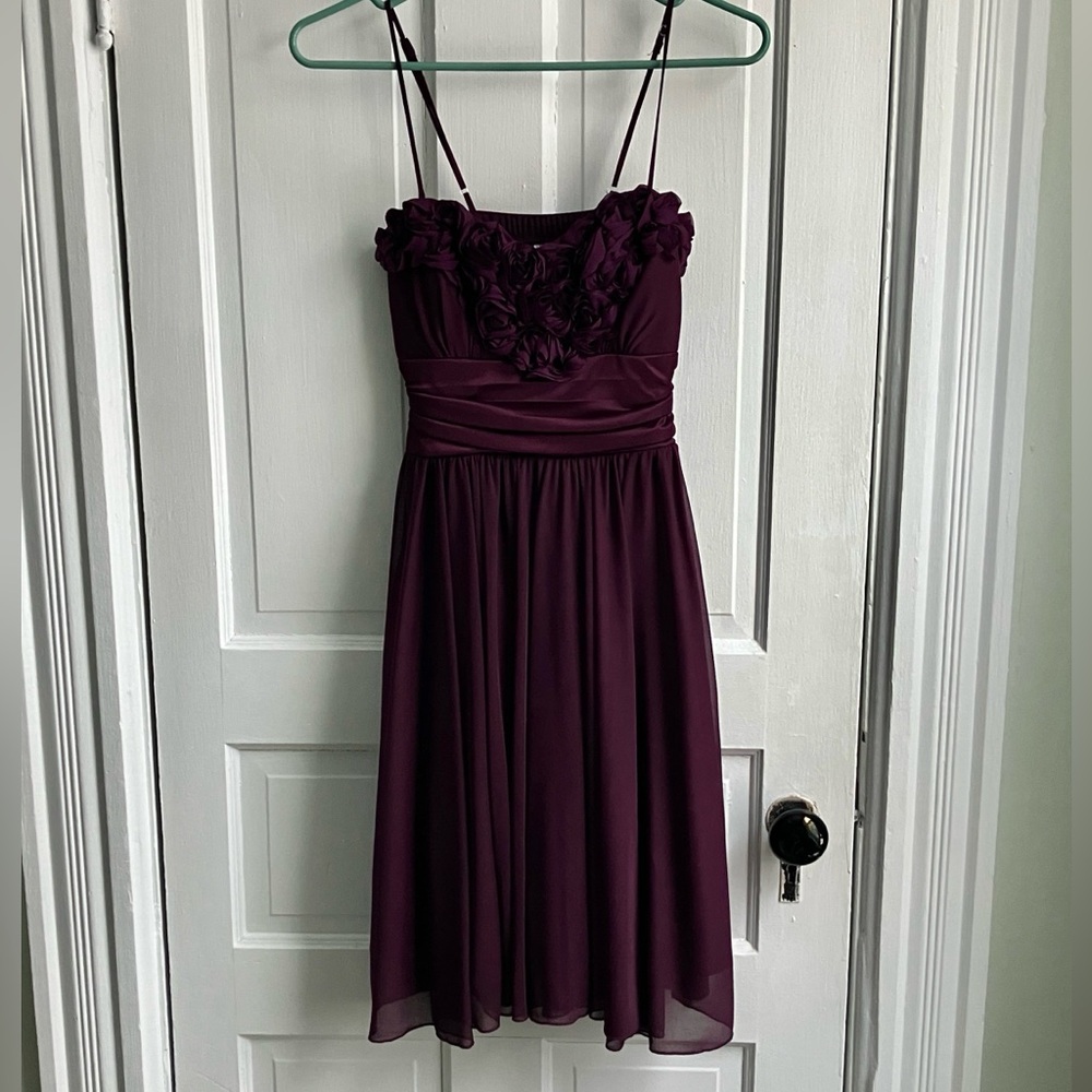 Plum prom dress